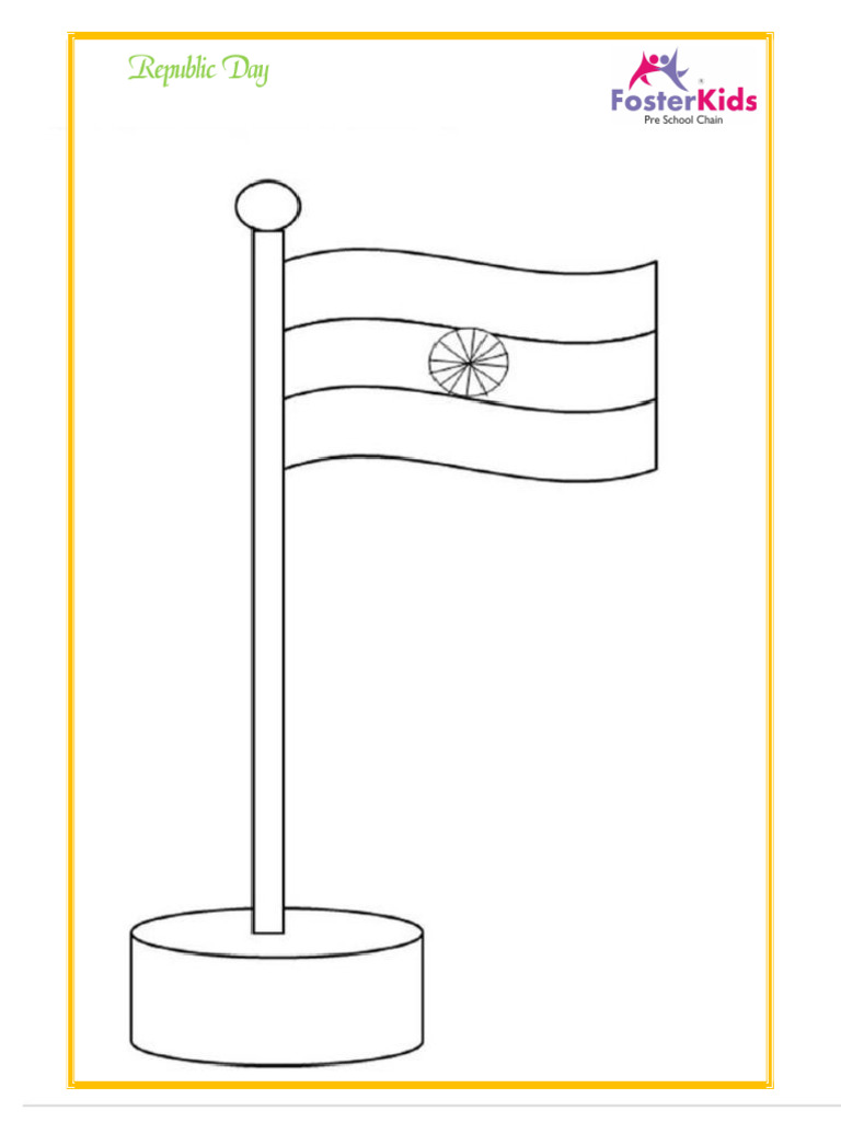 Republic Day Coloring Sheet | PDF