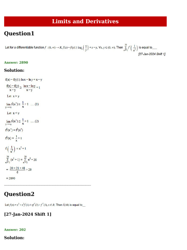 Limit | PDF | Elementary Mathematics | Algebra