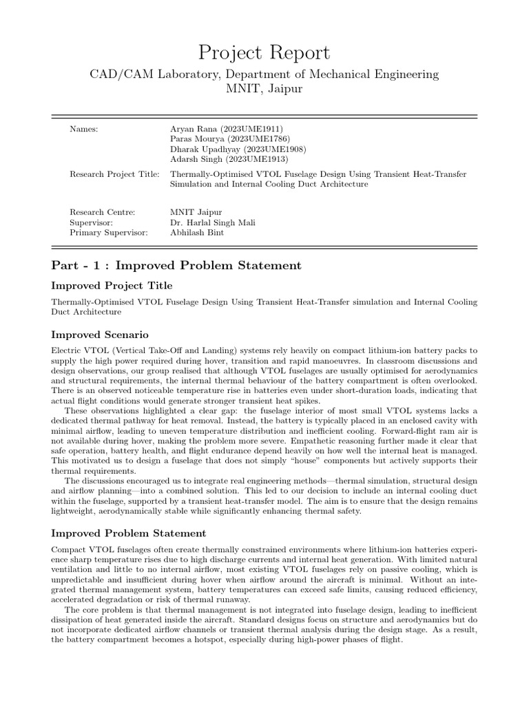 Group 23 Project Report | PDF | Heat Transfer | Equations