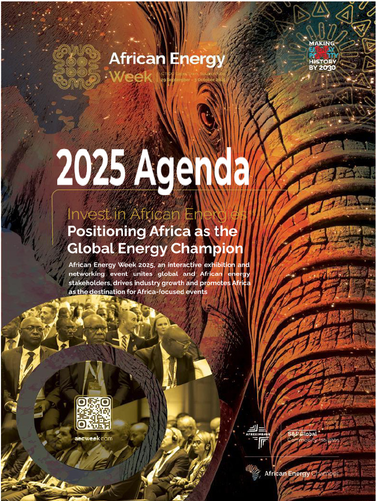 African Energy Week 2025 Agenda 23.09 | PDF | Opec | Renewable Energy