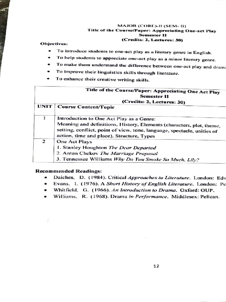 Eng Major 1 Notes | PDF