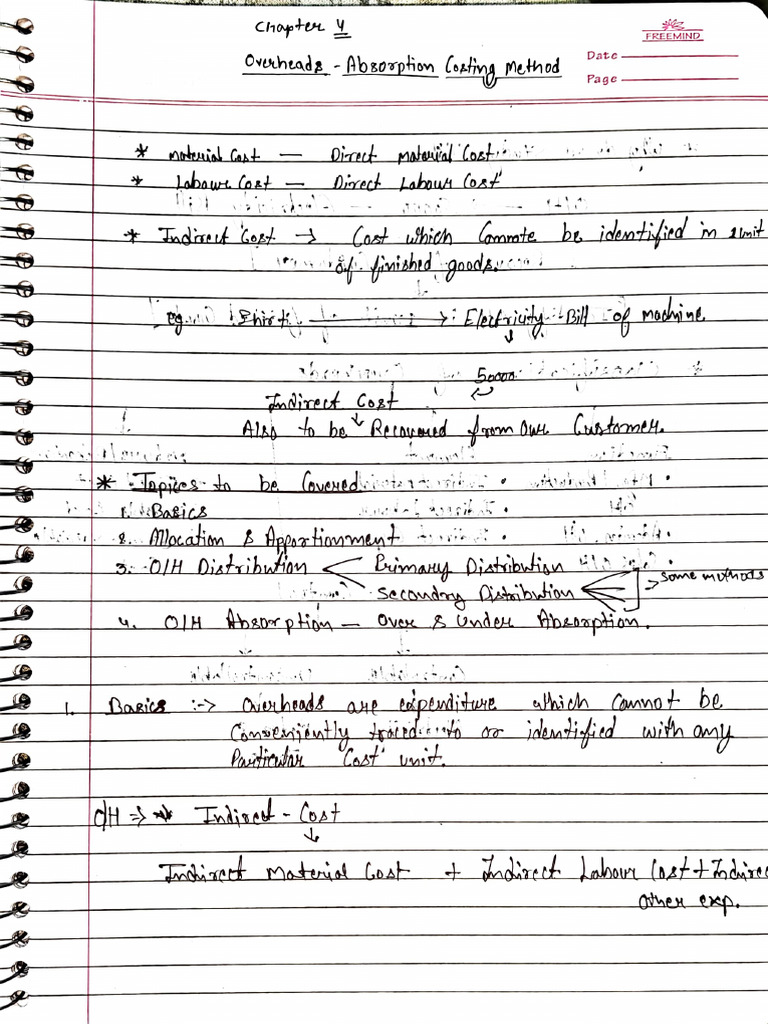 Overhead Notes | PDF
