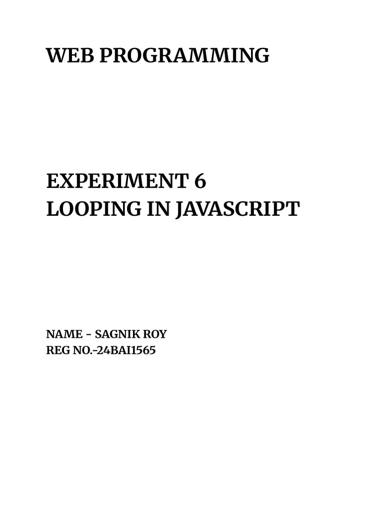 Webprogrammingex6 24bai1565 | PDF | Programming Paradigms | Computer ...