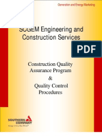 SCGEM Engineering and Construction Services: Construction Quality Assurance Program & Quality Control Procedures