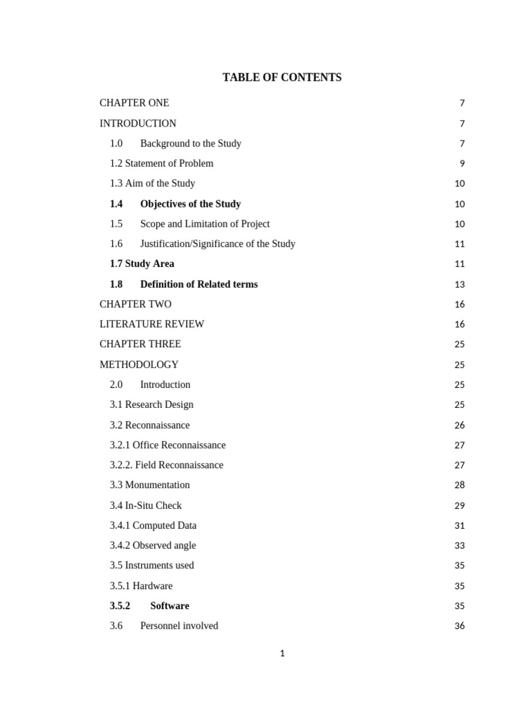 Chris Project 1 | PDF | Topography | Surveying