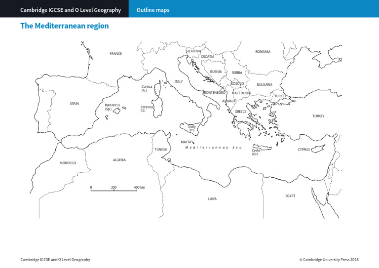 Mediterranean Region Map | PDF