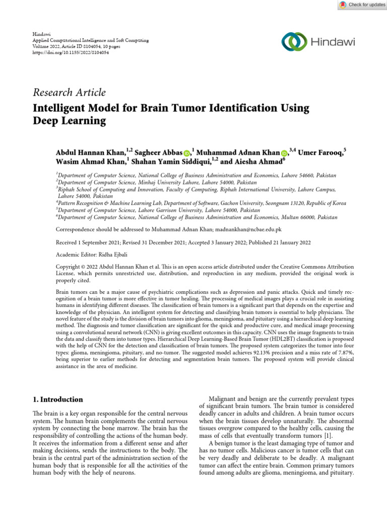 Applied Computational Intelligence and Soft Computing - 2022 - Khan ...