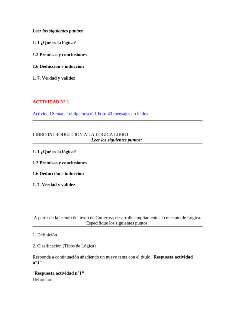 ACTIVIDAD 1 | PDF | Lógica | Razonamiento deductivo
