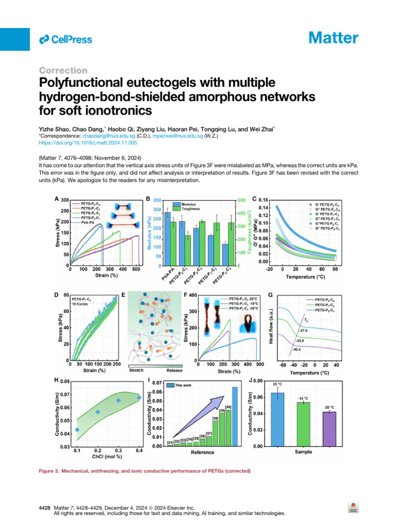 Polyfunctional Eutectogels With Multiple Hydrogen | PDF