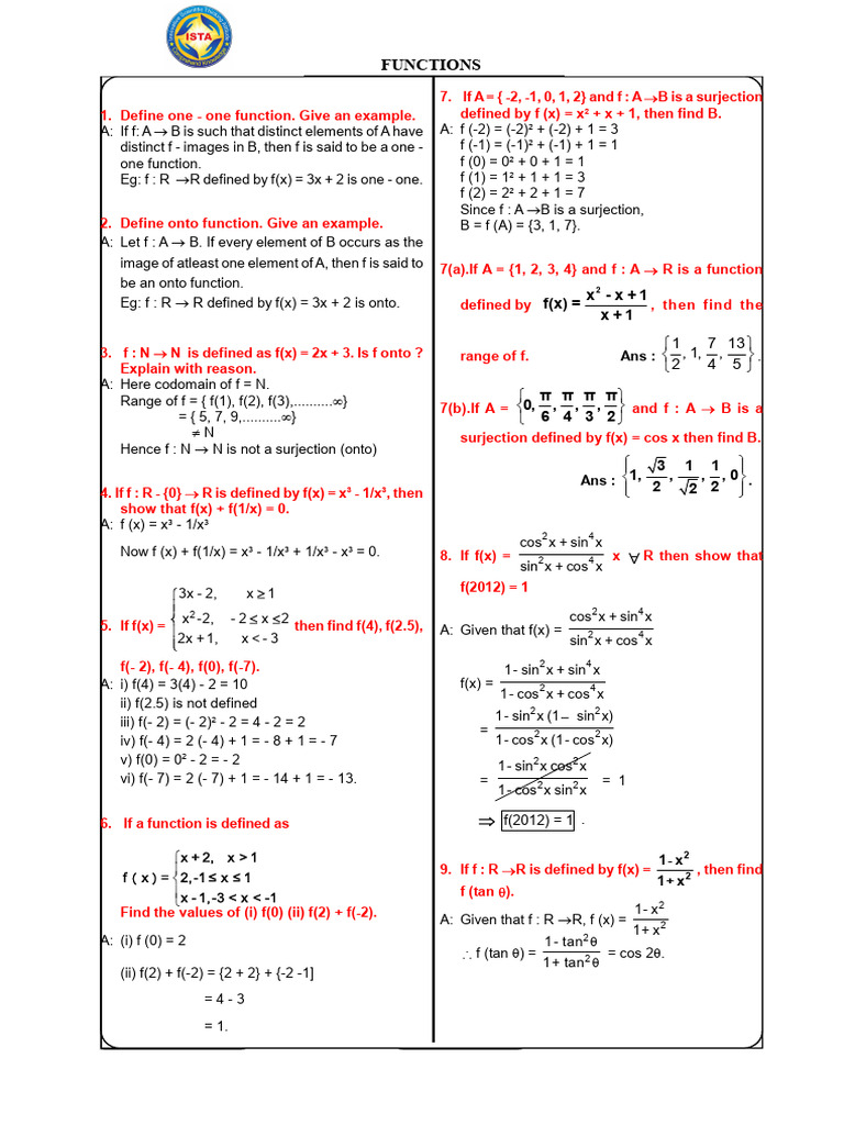 1a Vsaq's All 2026 | PDF | Function (Mathematics) | Mathematical Analysis