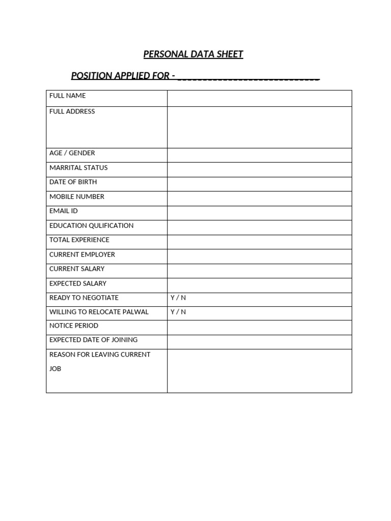 Data Sheet | PDF