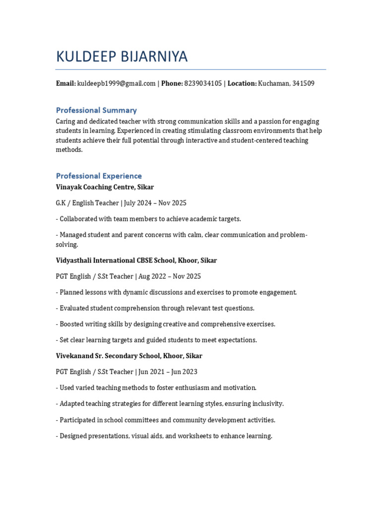 Kuldeep 1.1 | PDF