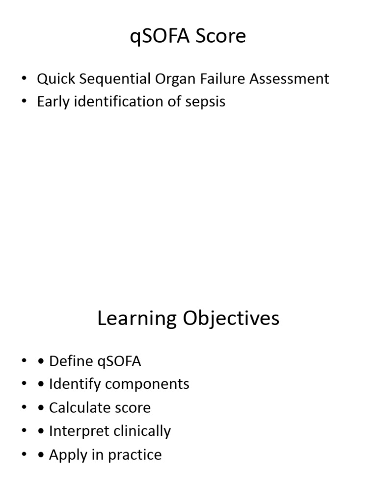 qSOFA_Presentation_NABH (1) | PDF