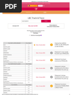 LBC Shipment Tracking Status Update | PDF | Cargo | Freight Transport