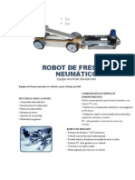 Robot de fresado neumático con cámara TV