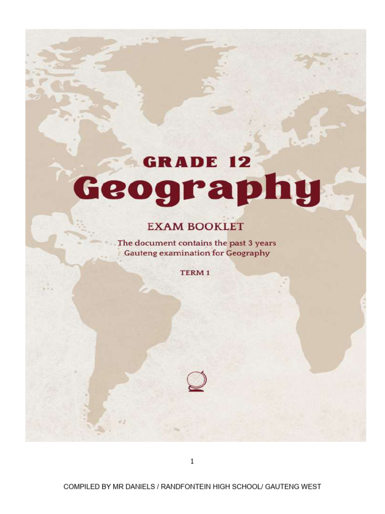 Grade - 12 Geography Examination Booklet | PDF | Tropical Cyclones ...