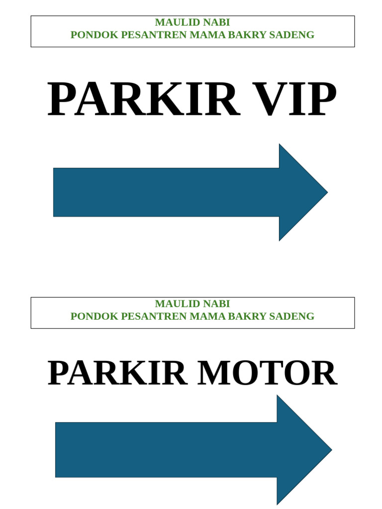 Parkir Vip | PDF
