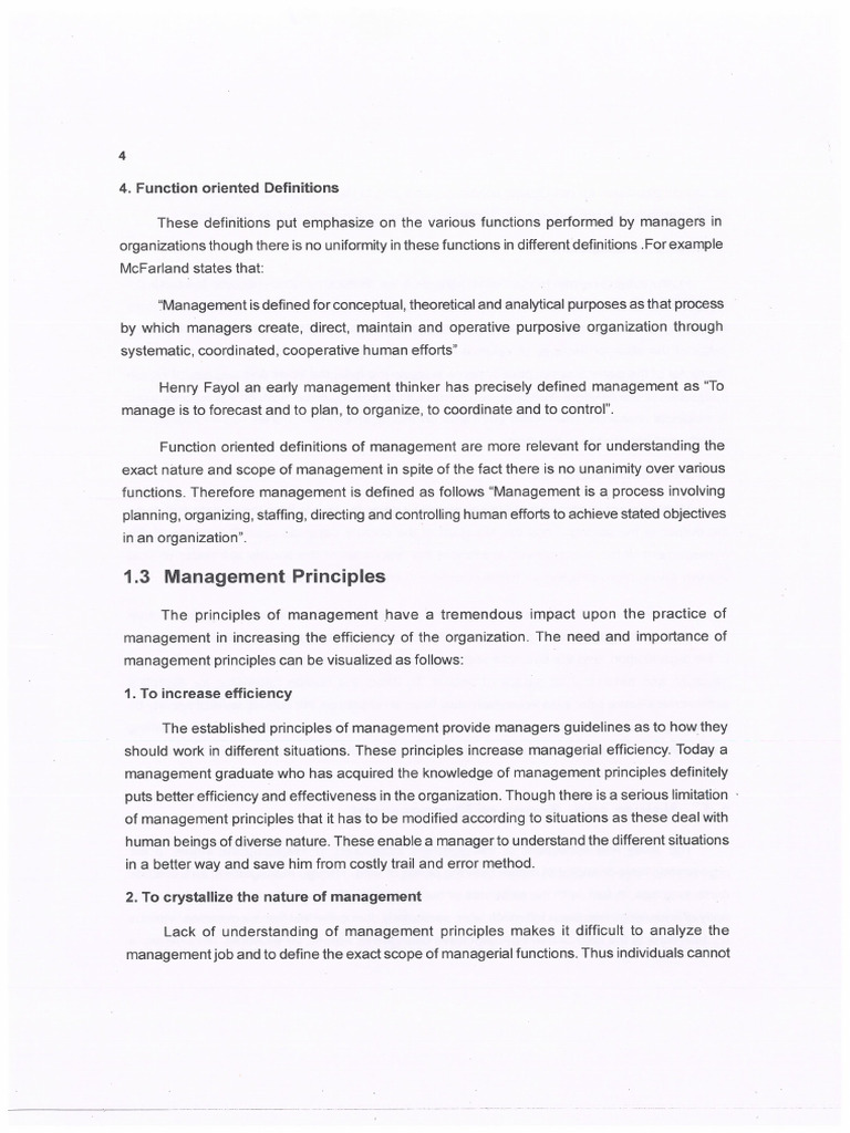 Management Principles | PDF