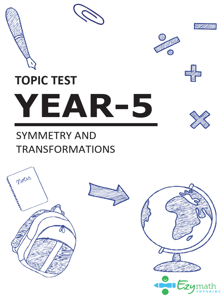 Year 5 Maths Test - Symmetry and Transformations - Questions | PDF ...