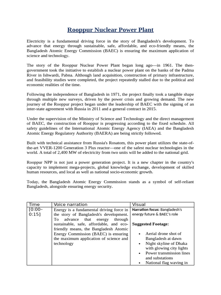 Script for RNPP.eng (2) | PDF | Power (Physics) | Nuclear Energy