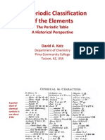 The Periodic Classification and Development of the Periodic Table