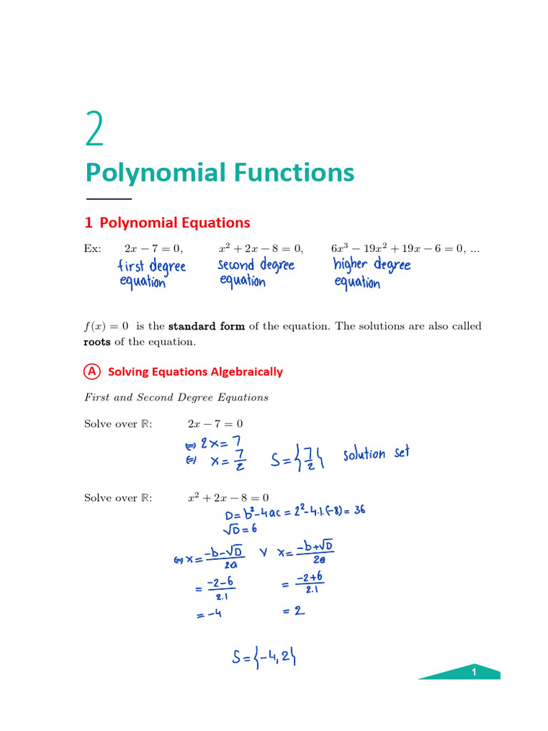 B PolynomialFunctions Model | PDF | Equations | Zero Of A Function