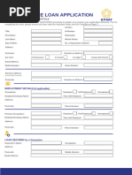 Personal Loan Application Form | PDF | Credit | Finance & Money Management