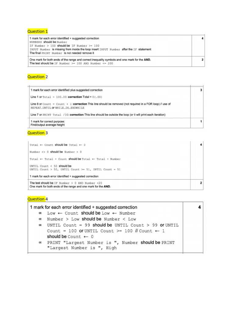 Error Correction Key | PDF