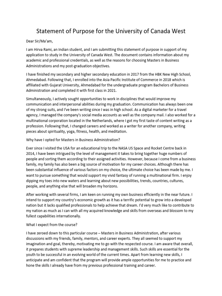 SOP for UCW | PDF