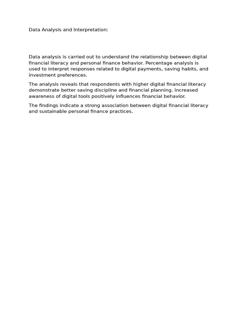 4 Data Analysis and Interpretation | PDF