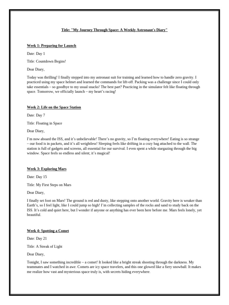 Diary Entry | PDF