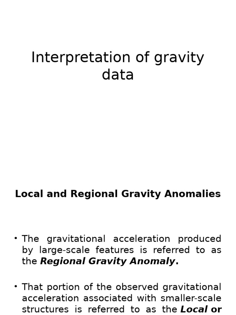 Interpretation of Gravity Data | PDF | Gravity | Sphere