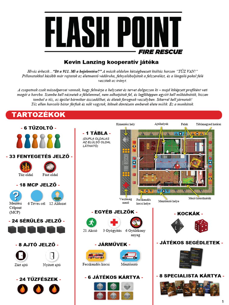 Flash Point Fire Rescue Rules HU | PDF