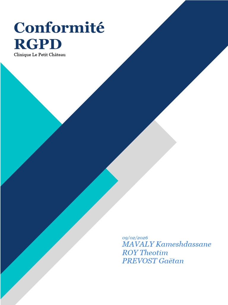 Conformité RGPD | PDF | Sécurité | Audit