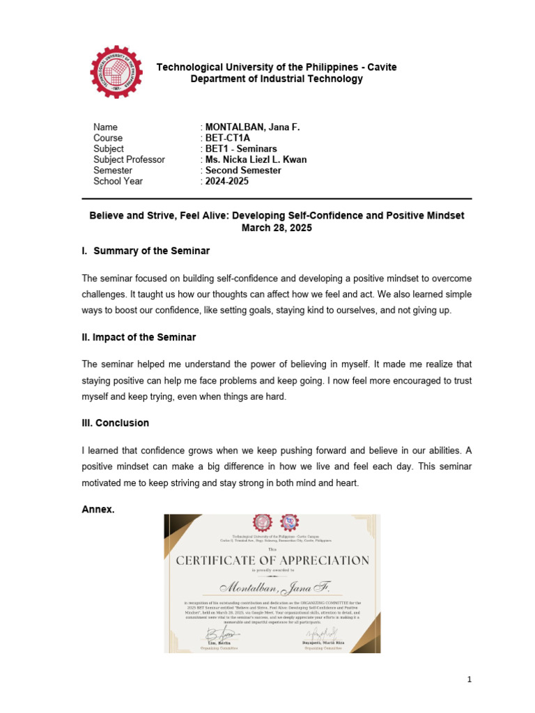 Confidence PDF | PDF