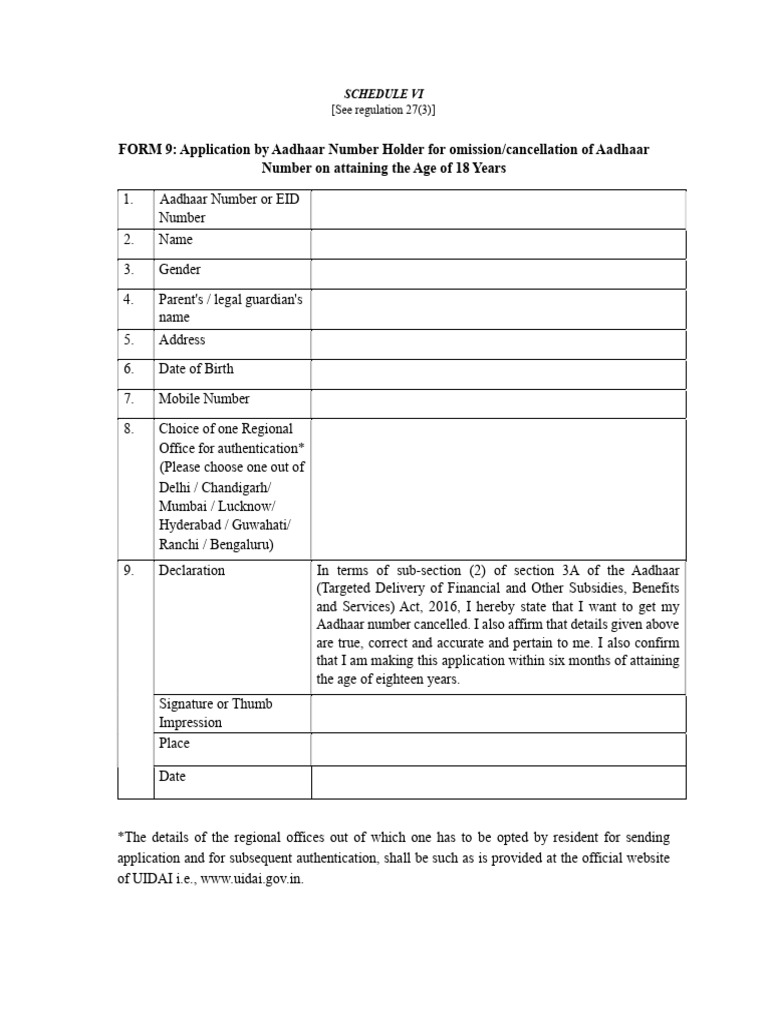 Microsoft Word - Schedule-IV FORM-9 of Latest EU Regulations | PDF