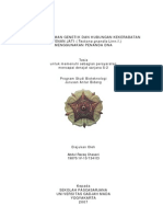 Studi Keragaman Genetik Dan Hubungan Kekerabatan PROVENAN JATI (Tectona Grandis Linn.f.) Menggunakan Penanda Dna