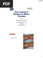 Overview of Suture Patterns in Surgery | PDF | Surgical Suture | Surgery