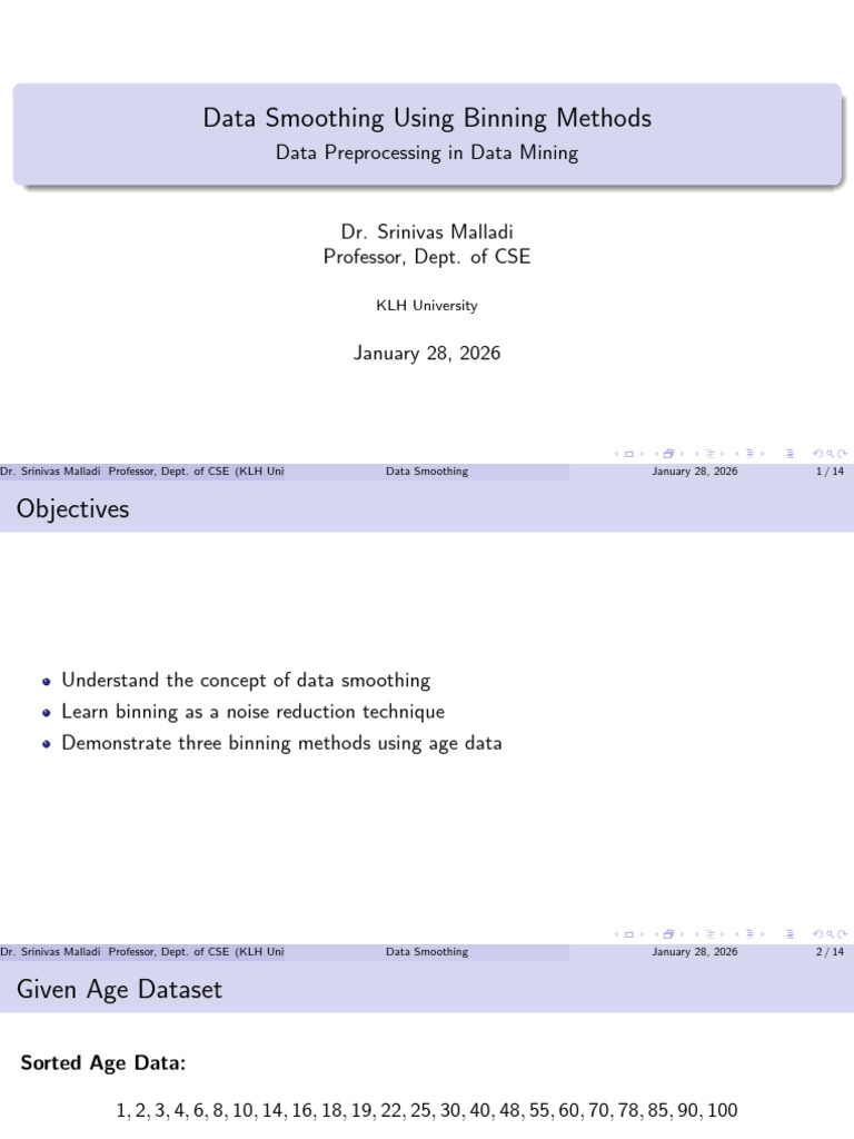 Binning Example | PDF | Statistics | Applied Mathematics