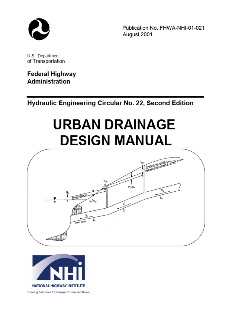 Urban Drainage Design Manual | PDF | Storm Drain | Discharge (Hydrology)
