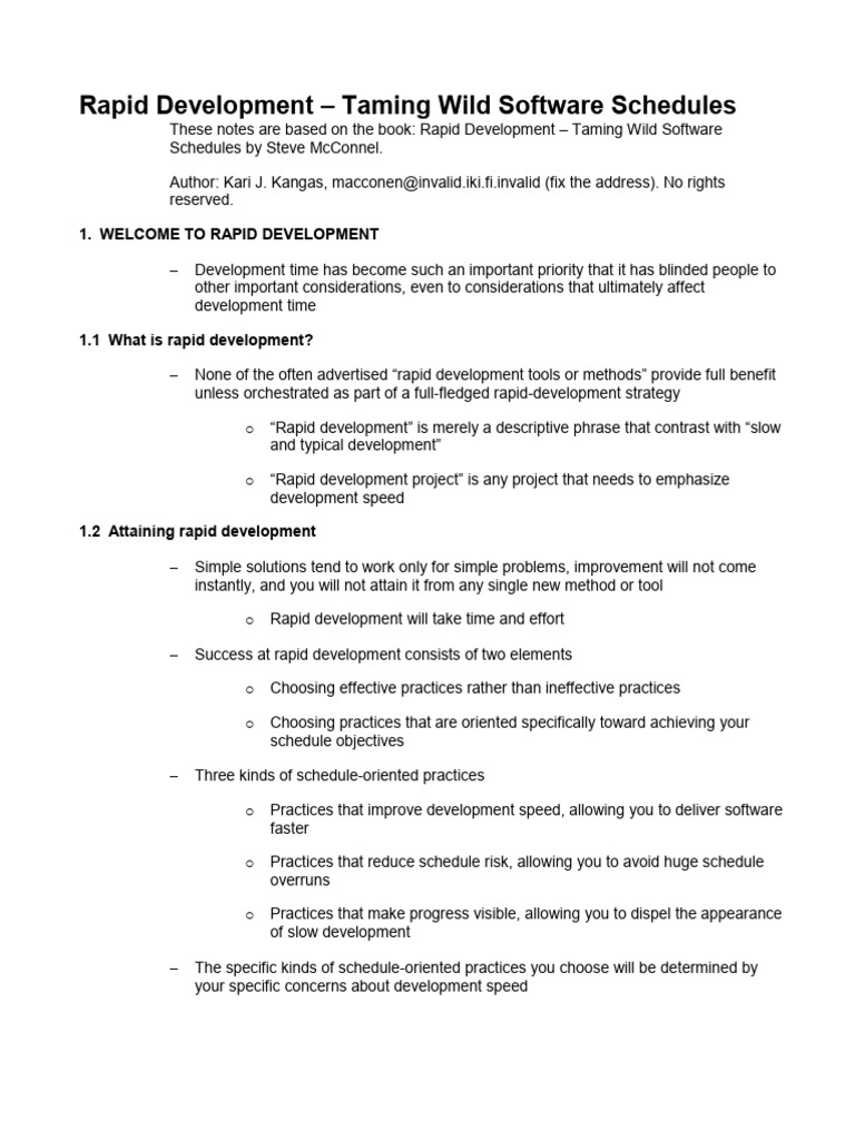 Rapid Development | PDF