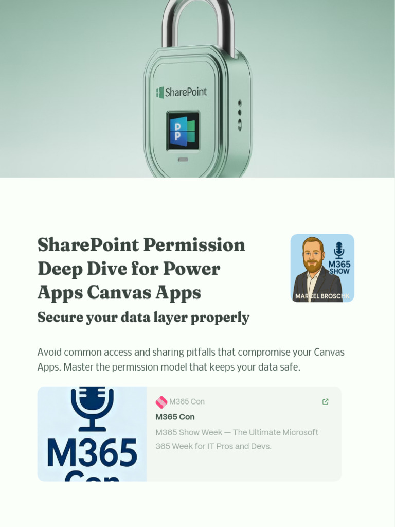 SharePoint Permissions Deep Dive For Power Apps | PDF | Share Point | Audit