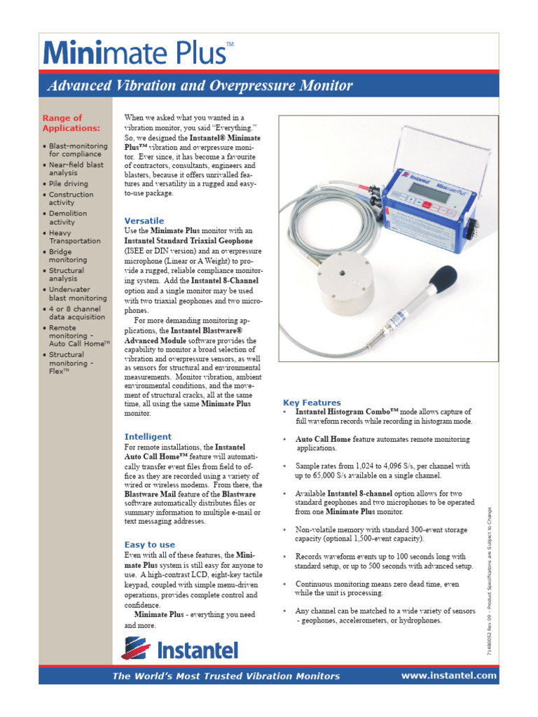 App.3 General Specifications of Minimate Plus | PDF | Decibel ...
