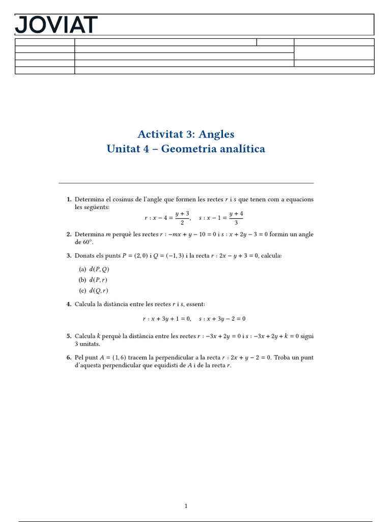 Activitat 3 Angles | PDF
