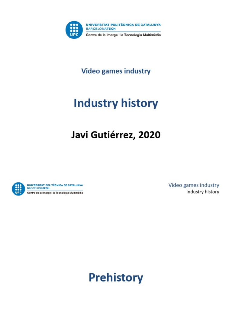 03 Videogames Industry History | PDF | Video Games | Video Game Industry