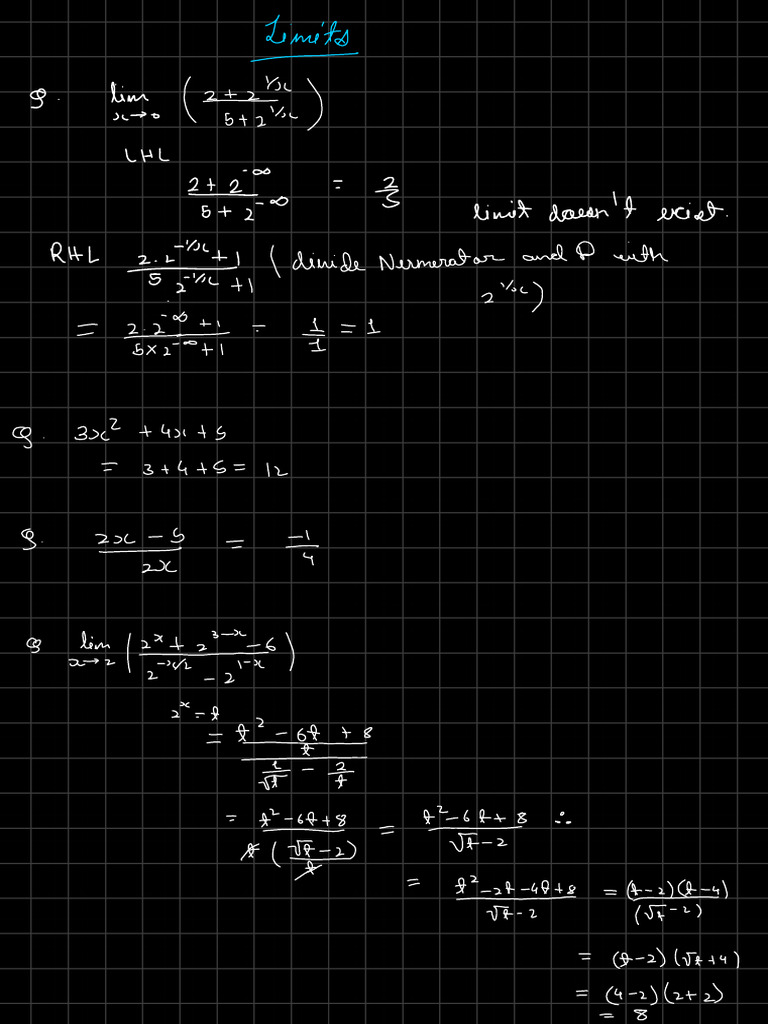 Limits | PDF