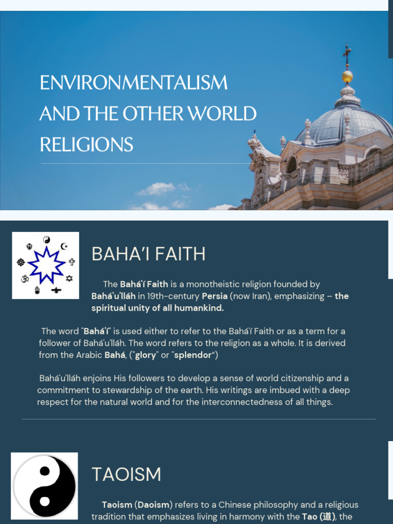 Environmentalism and The Other World Religion | PDF | Tao | Divinity