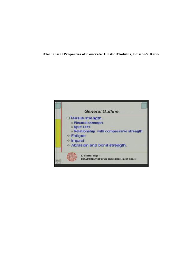 Mechanical Properties of Concrete | PDF | Strength Of Materials | Fracture