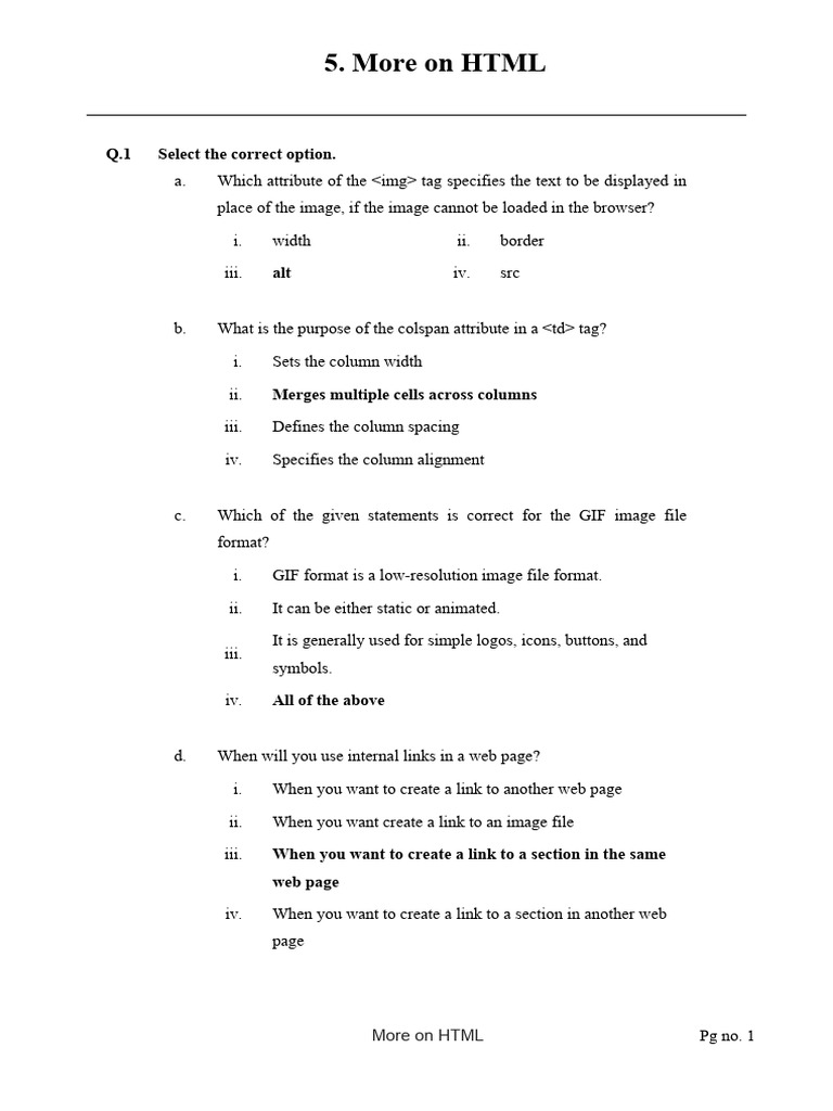 1761305114196.chapter 5 Workbook Exercise Solution | PDF | Html | World ...