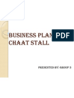 Business Plan of A Chaat Stall: Presented By: Group 3